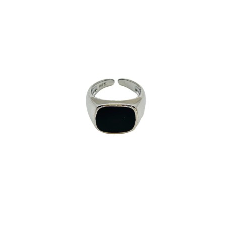 ring silver 925 with black stone1